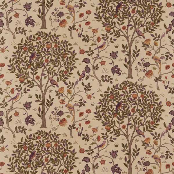 Kelmscott Tree Mulberry/Russet Fabric by Morris & Co