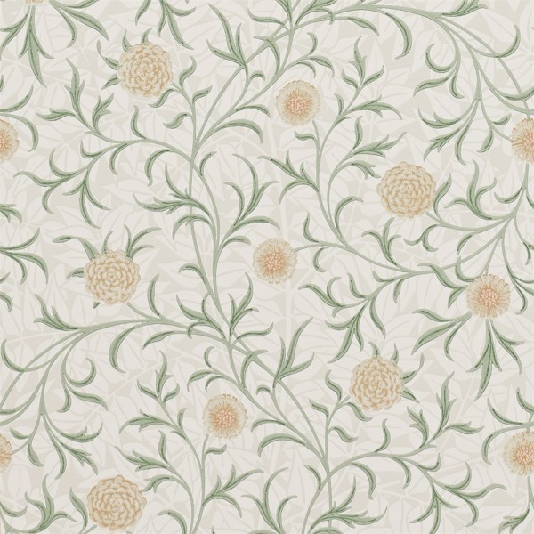 Scroll Thyme/Pear Wallpaper by Morris & Co