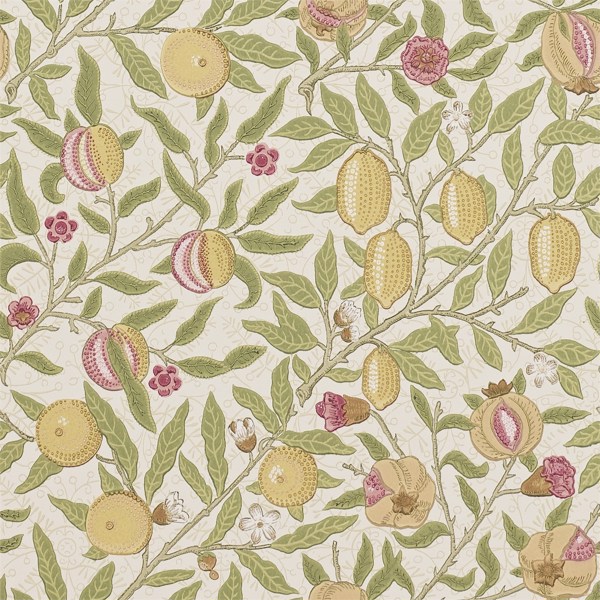 Fruit Limestone / Artichoke Wallpaper by Morris & Co