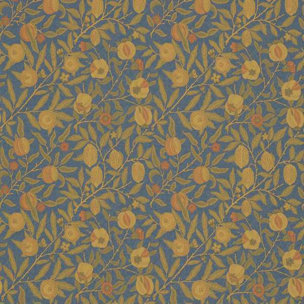 Fruit Blue/Thyme Fabric by Morris & Co