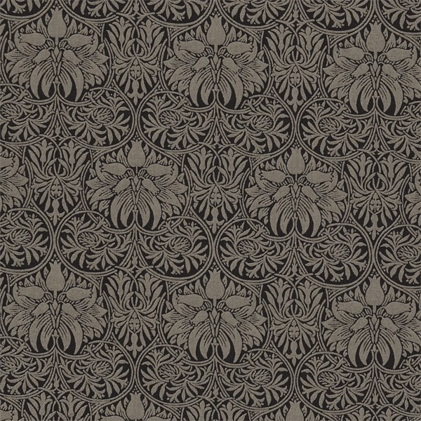 Crown Imperial Black/Linen Fabric by Morris & Co
