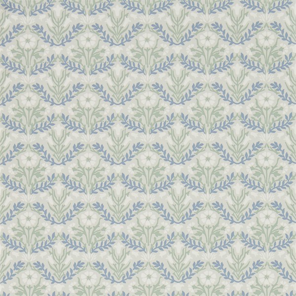Morris Bellflowers Grey/Fennel Wallpaper by Morris & Co