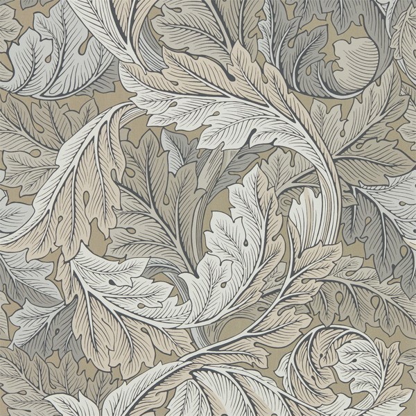 Acanthus Manilla/Stone Wallpaper by Morris & Co