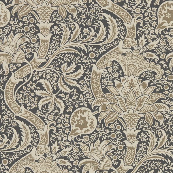 Indian Charcoal/Nickel Wallpaper by Morris & Co