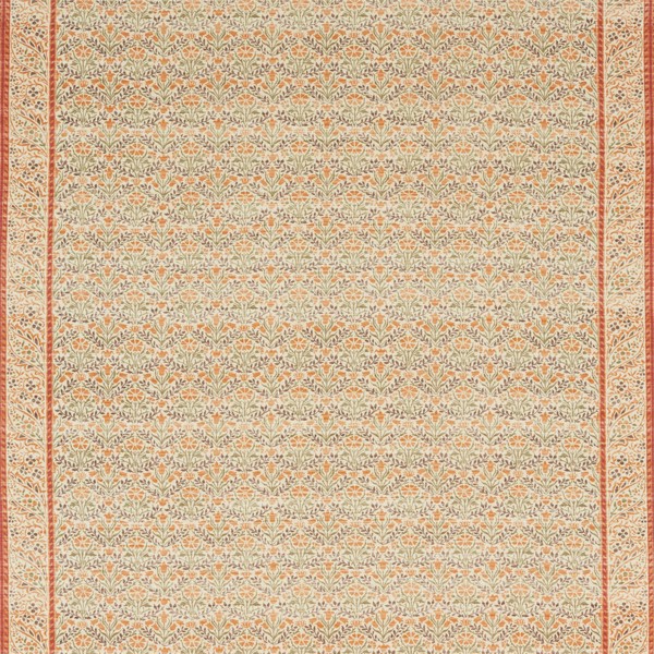 Morris Bellflowers Saffron/Olive Fabric by Morris & Co