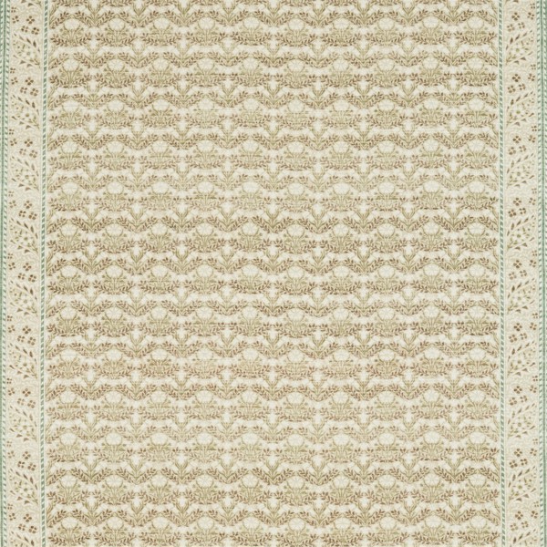 Morris Bellflowers Fennel/Grey Fabric by Morris & Co