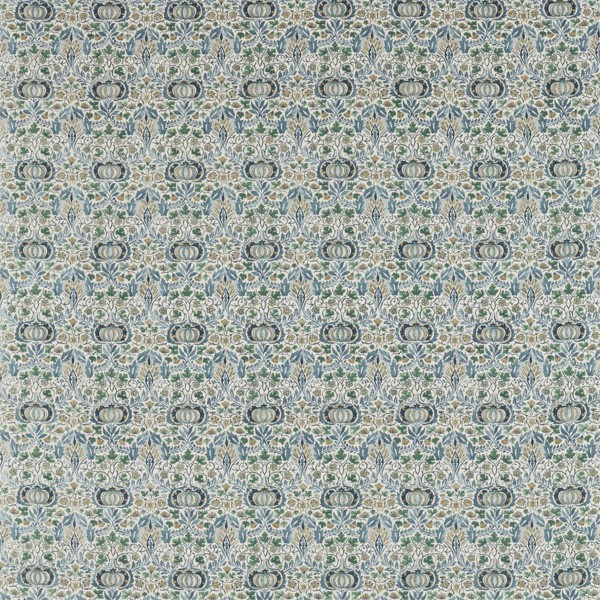 Little Chintz Blue/Fennel Fabric by Morris & Co