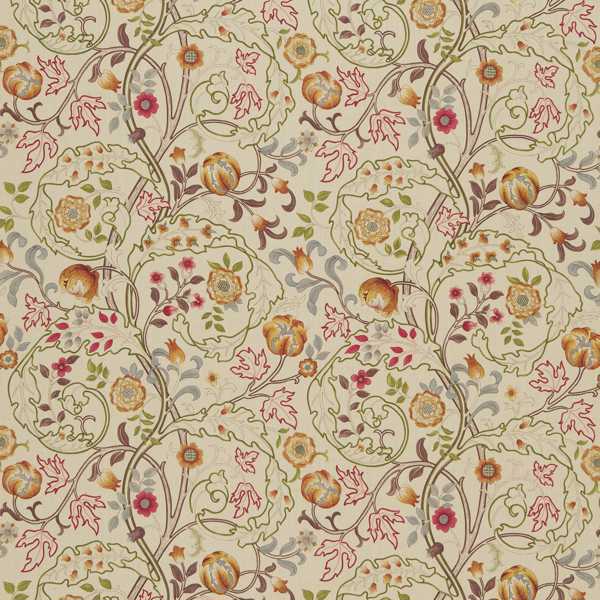 Mary Isobel Rose/Slate Fabric by Morris & Co