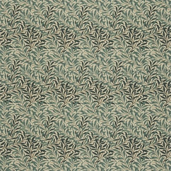 Willow Boughs Taupe/Green Fabric by Morris & Co