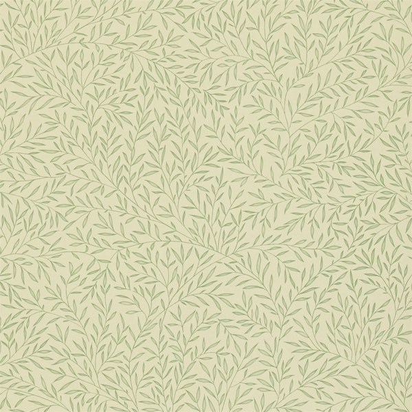 Lily Leaf Eggshell Wallpaper | Morris & Co by Sanderson Design