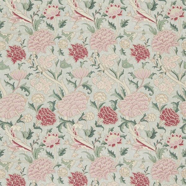 Cray Duckegg/Pink Fabric by Morris & Co