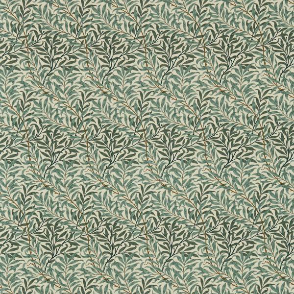 Willow Boughs Cream/Green Fabric by Morris & Co