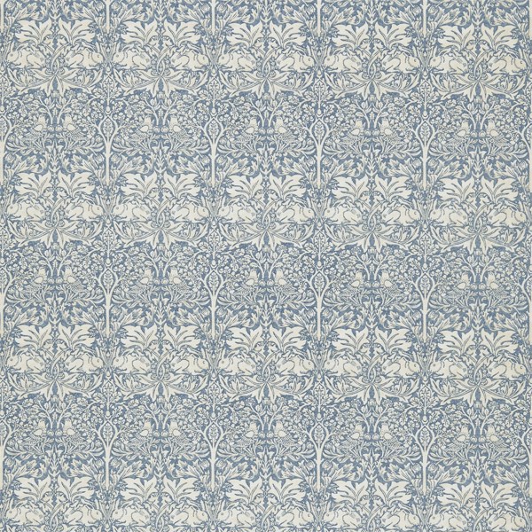 Brer Rabbit Slate/Vellum Fabric by Morris & Co