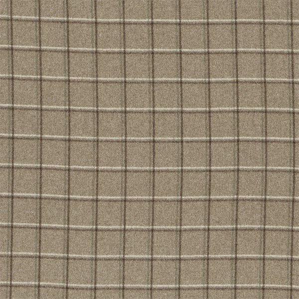 Woodford Check Biscuit/Ivory Fabric by Morris & Co