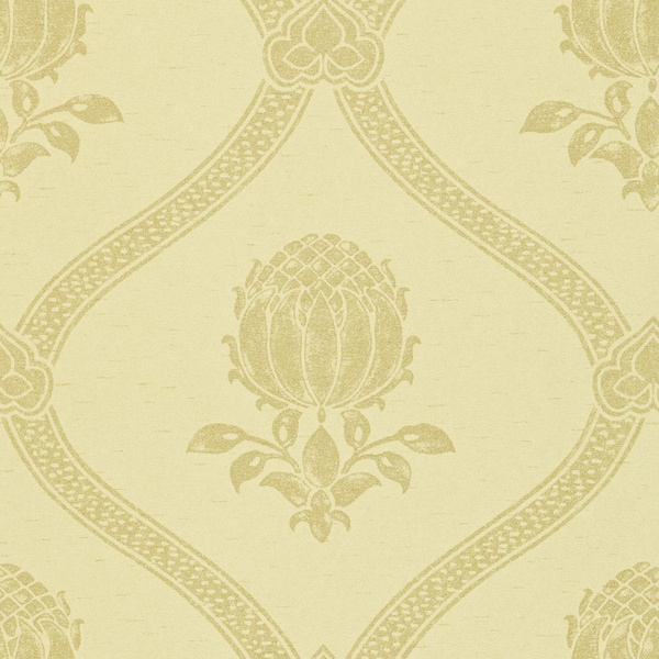 Granada Cream/Silver Wallpaper by Morris & Co