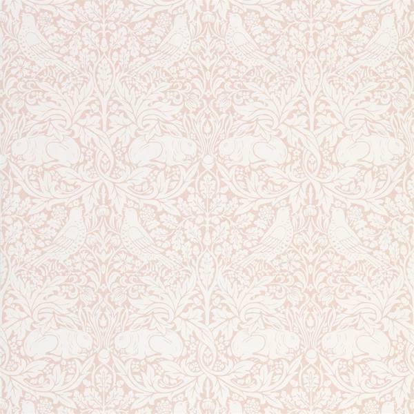Pure Brer Rabbit Faded Sea Pink Wallpaper by Morris & Co