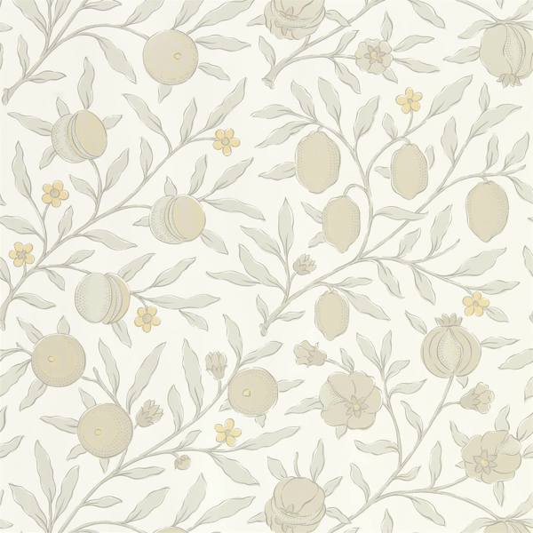 Pure Fruit Horned Poppy / Grey Wallpaper by Morris & Co