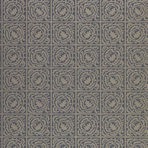 Pure Scroll Ink Wallpaper by Morris & Co