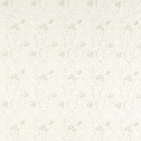 Pure Arbutus Embroidery White Clover Fabric by Morris & Co