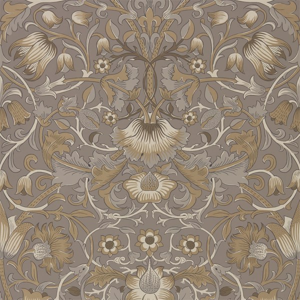 Pure Lodden Taupe/Gold Wallpaper by Morris & Co