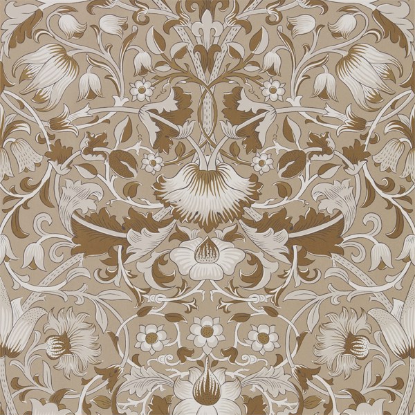 Pure Lodden Gilver/Gold Wallpaper by Morris & Co