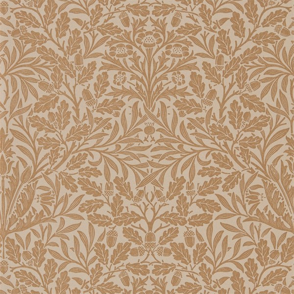 Pure Acorn Gilver/Copper Wallpaper by Morris & Co