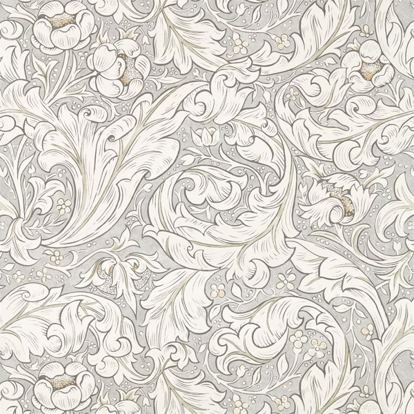 Pure Bachelors Button Stone/Linen Wallpaper by Morris & Co