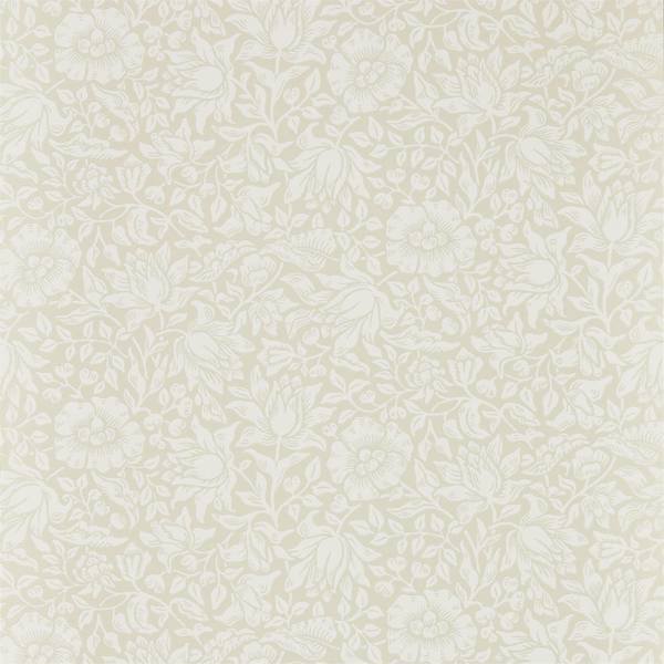 Mallow Cream Ivory Wallpaper by Morris & Co