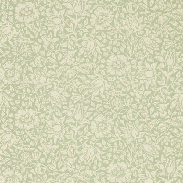 Mallow Apple Green Wallpaper by Morris & Co