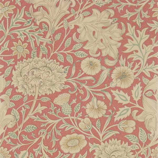 Double Bough Carmine Red Wallpaper by Morris & Co