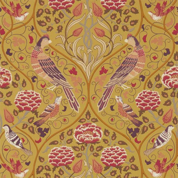 Seasons By May Saffron Wallpaper by Morris & Co