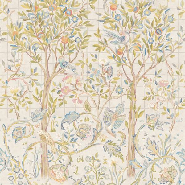 Melsetter (3M Stocked) Ivory Sage Wallpaper by Morris & Co