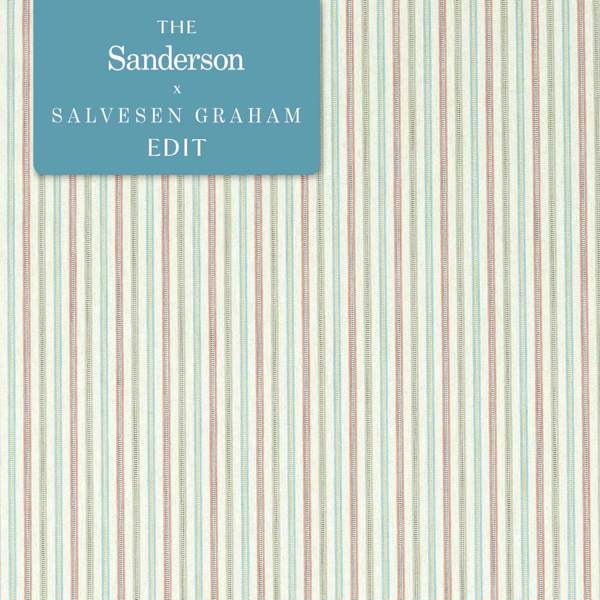 Melford Stripe Multi Fabric by Sanderson