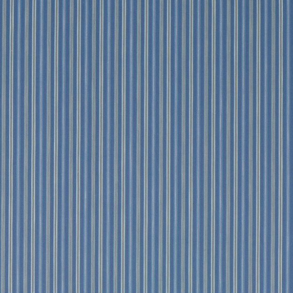 Melford Stripe Marine Fabric by Sanderson