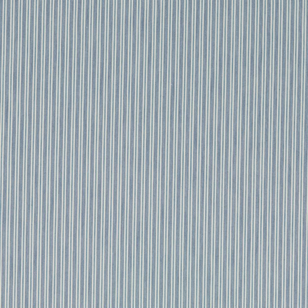 Melford Stripe Chambray Fabric by Sanderson
