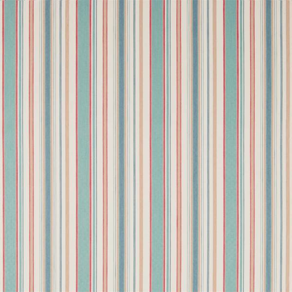 Dobby Stripe Brick Fabric by Sanderson