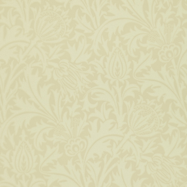Thistle Ivory Wallpaper by Morris & Co