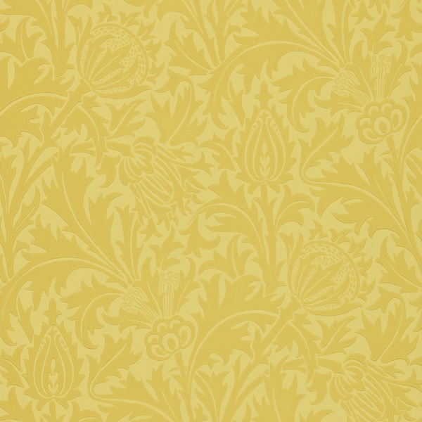 Thistle Gold Wallpaper by Morris & Co