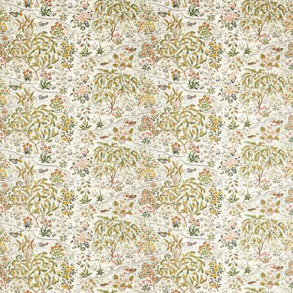 Moat Birds Fawn/Harvest Fabric by Sanderson