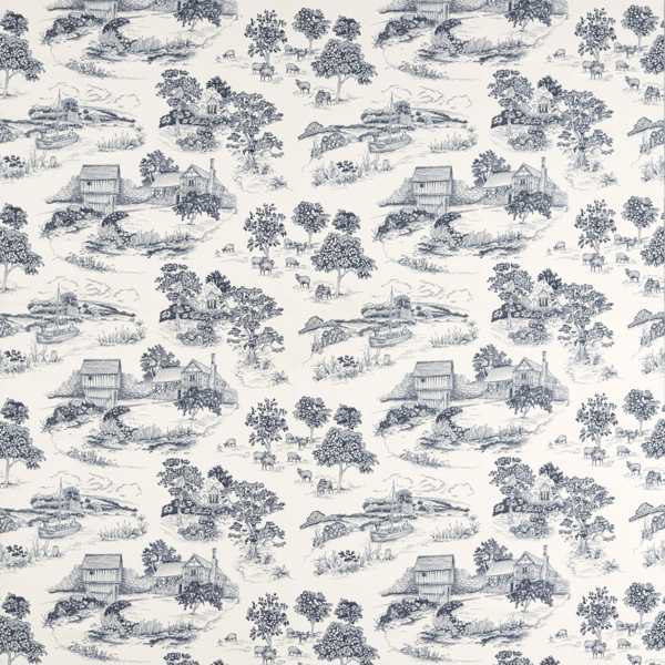 Brockhampton Estate Woad Fabric by Sanderson