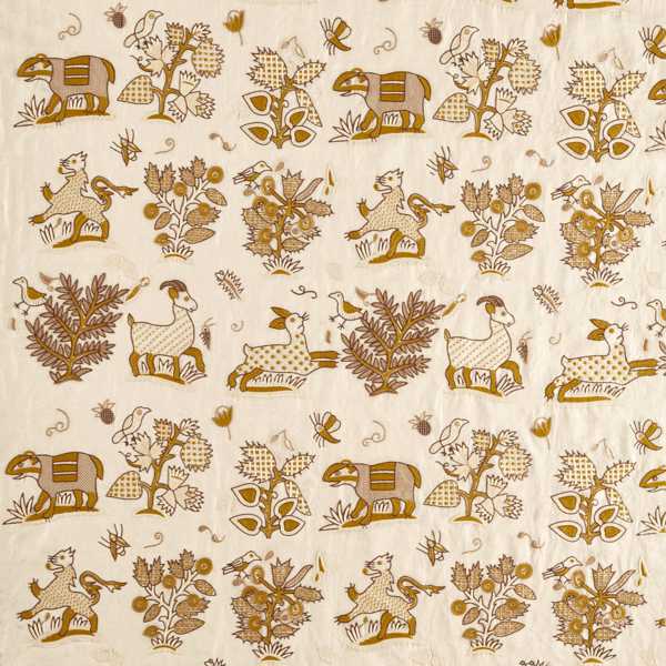 Medieval Embroidery Harvest Fabric by Sanderson