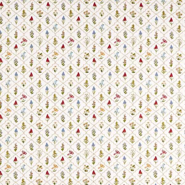 Spring Meadow Embroidery Chintz Fabric by Sanderson