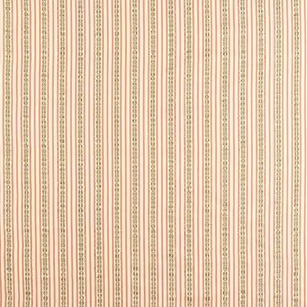 Barneby Stripe Mallow/Olive Fabric by Sanderson