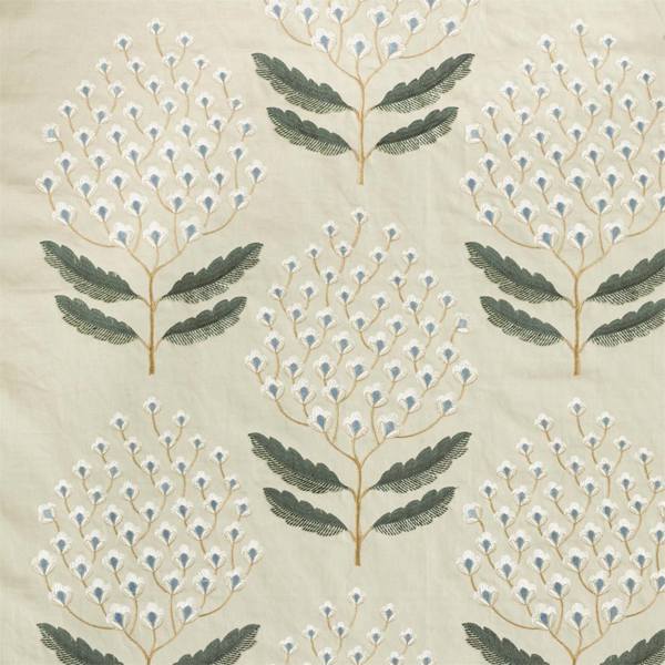 Bellis Silver Fern Fabric by Sanderson