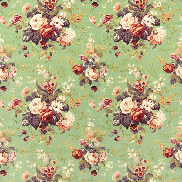 Stapleton Park Squirrel/Olive Fabric by Sanderson