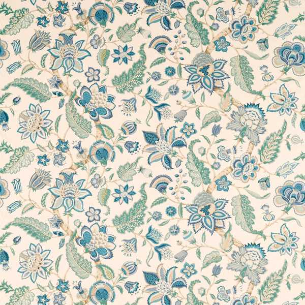 Newnham Courtney Eucalyptus/Cadet Blue Fabric by Sanderson