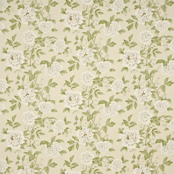 Peony Tree Neutral/Duck Egg Fabric by Sanderson