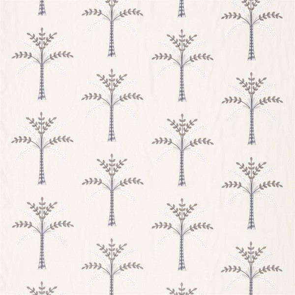 Palm Grove Wedgwood/Chalk Fabric by Sanderson