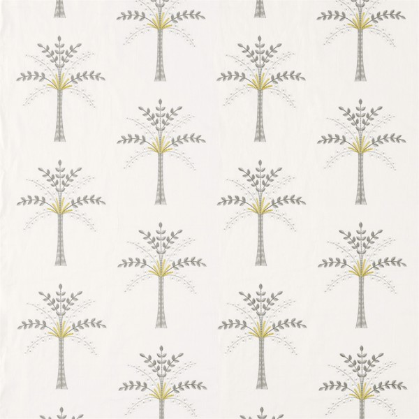Palm Grove Daffodil/Natural Fabric by Sanderson