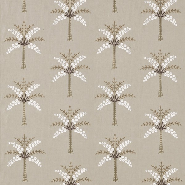 Palm Grove Black/Sepia Fabric by Sanderson